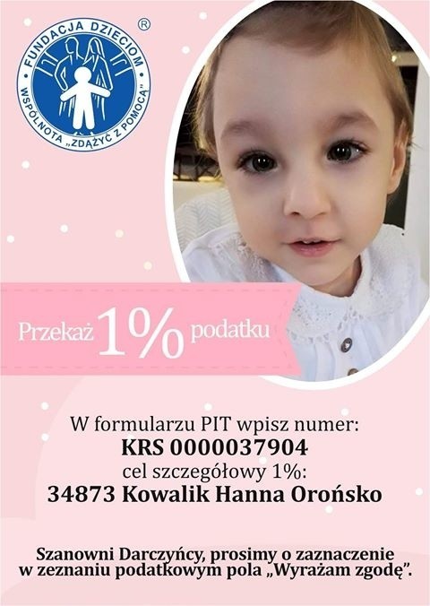 Hania Kowalik z Orońska potrzebuje pomocy.