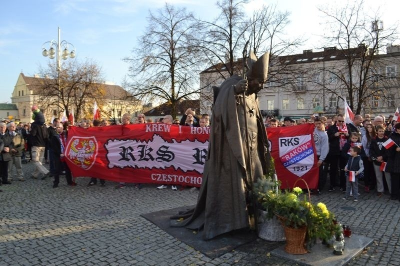 Częstochowa. Marsz Niepodległości środowisk prawicowych