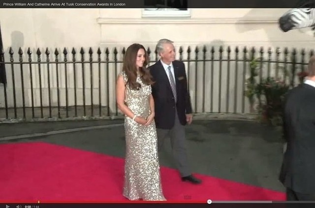 Księżna Kate na Tusk Conservation Awards w Londynie (fot. screen z youtube.com)