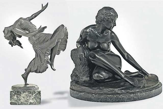 Tancerka (1905) i Czerpiąca wodę (1907-1908) to dwie z wielu salonowych rzeźb Ferdinanda Lepcke, które na czas ekspozycji w Bydgoszczy zostały wypożyczone ze zbiorów Kunstsammlungen der Veste Coburg i Städtische Sammlungen Coburg - instytucji z rodzinnego