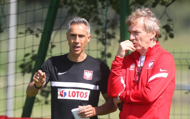 Trener Paulo Sousa i prezes Zbigniew Boniek