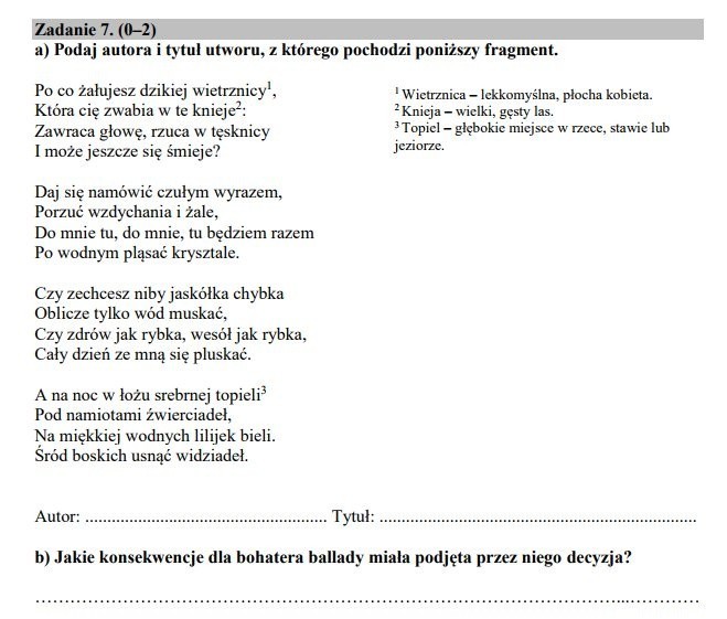 Egzamin ósmoklasisty 2018/2019 CKE - język polski. Arkusze...