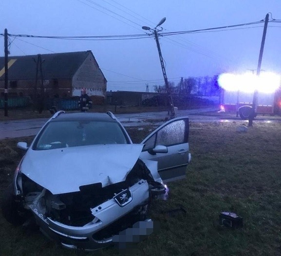 Pościg za pijanym kierowcą w Lęborku.