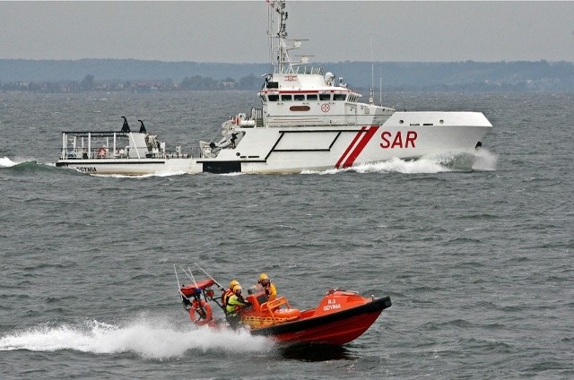 Ćwiczenia SAR na pokładzie "ISKRA" na Zatoce Gdańskiej