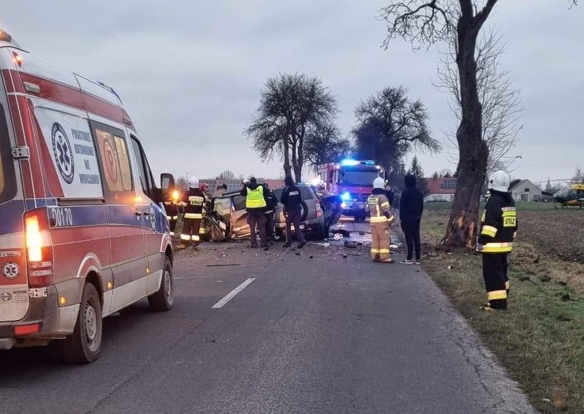 Tragiczny wypadek na drodze łączącej gminy Mietków i...