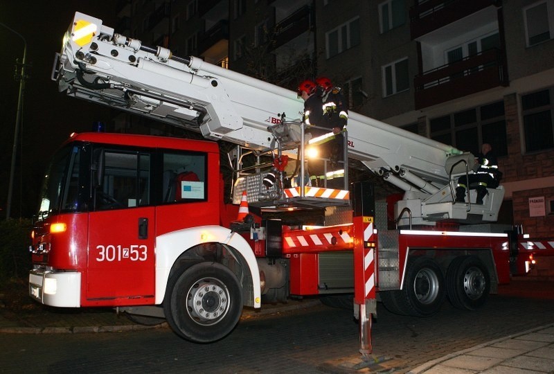 Pożar wieżowca przy Cyryla i Metodego w Szczecinie