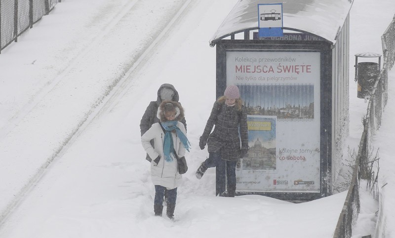 Opady śniegu w Bydgoszczy