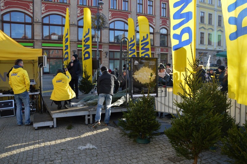 RMF FM rozdaje choinki we Wrocławiu. Na pl. Solnym tłumy