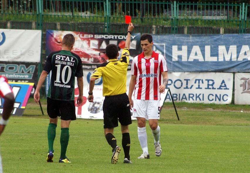 24.07.2013: czerwona kartka dla Żytki w meczu o PP Stal...