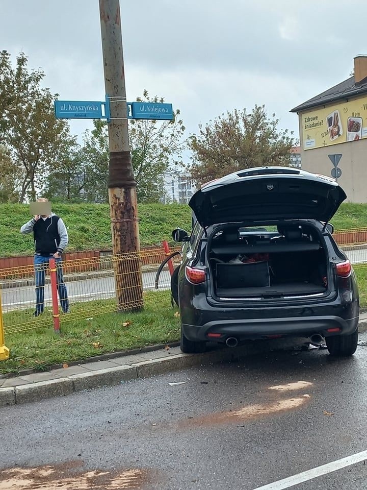 Wypadek na Kolejowej w Białymstoku. Utrudnienia w dojeździe...