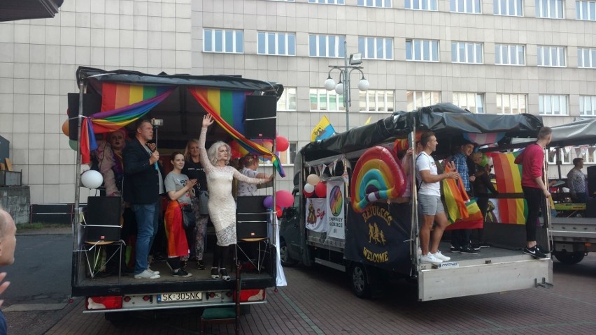Drag queen na Marszu Równości w Katowicach