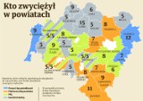  Zobacz, kto wygrał wybory w powiatach na Dolnym Śląsku (MAPA)