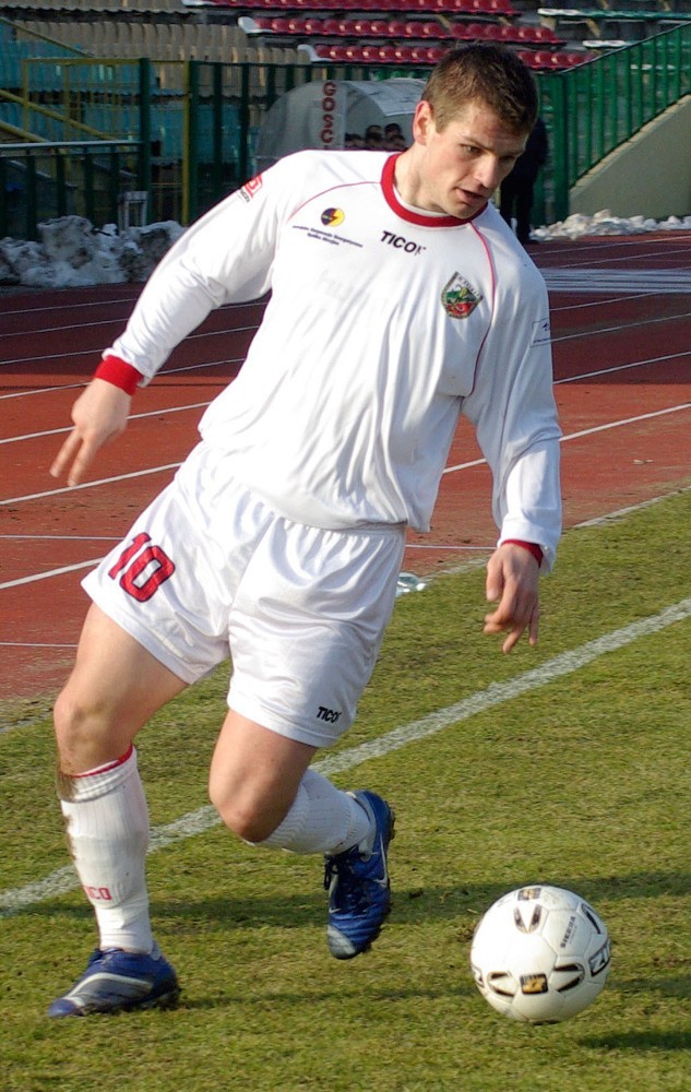 Marek Fundakowski jeszcze jako piłkarz Hetmana Zamość, dzisiaj zaś zawodnik cypryjskiego ASIL Lysi.