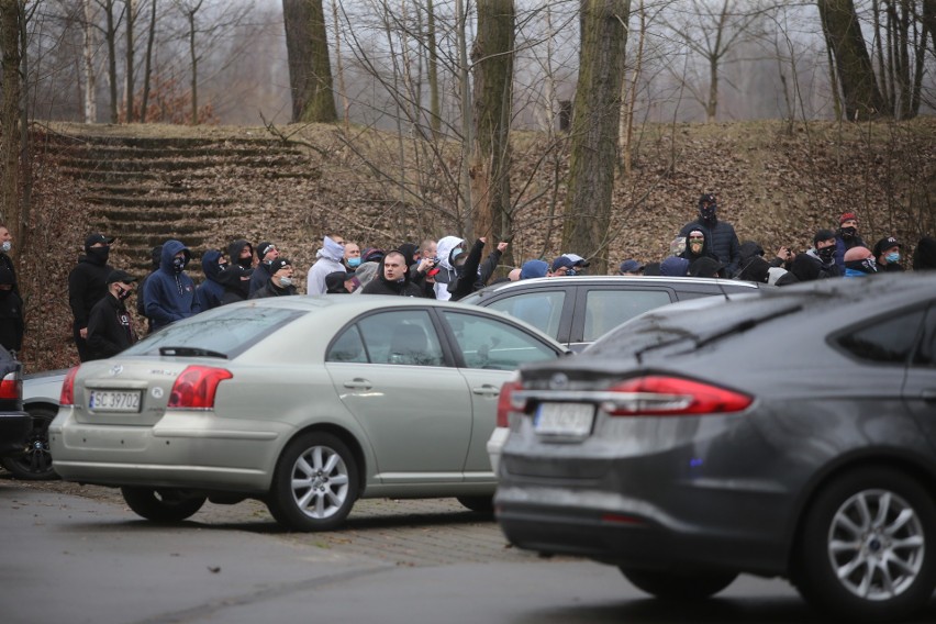 Kibice kontra policja w Sosnowcu...