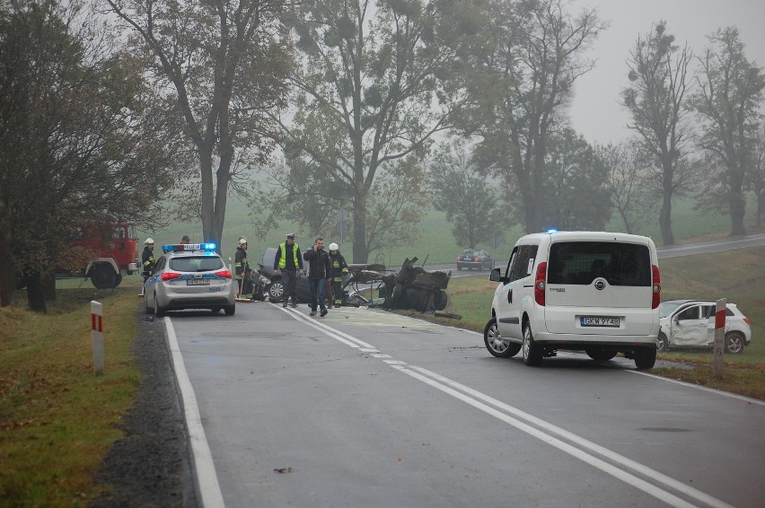 Śmiertelny wypadek w Bądkach (18.10.2015 r.)