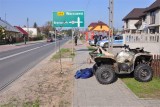 Wypadek quadem. Nieprzytomnego mężczyznę zabrał śmigłowiec