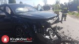 Zderzenie dwóch pojazdów osobowych w Woli Luborzyckiej. Podróżowało nimi sześć osób w tym dziecko