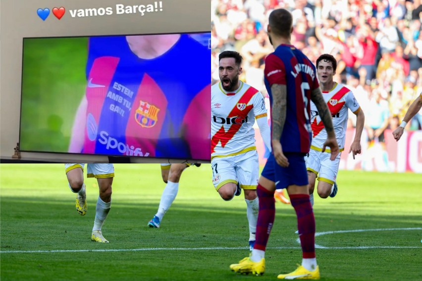 FC Barcelona wspiera kontuzjowanego Gaviego. Specjalna wiadomość na koszulkach przed meczem z Rayo Vallecano
