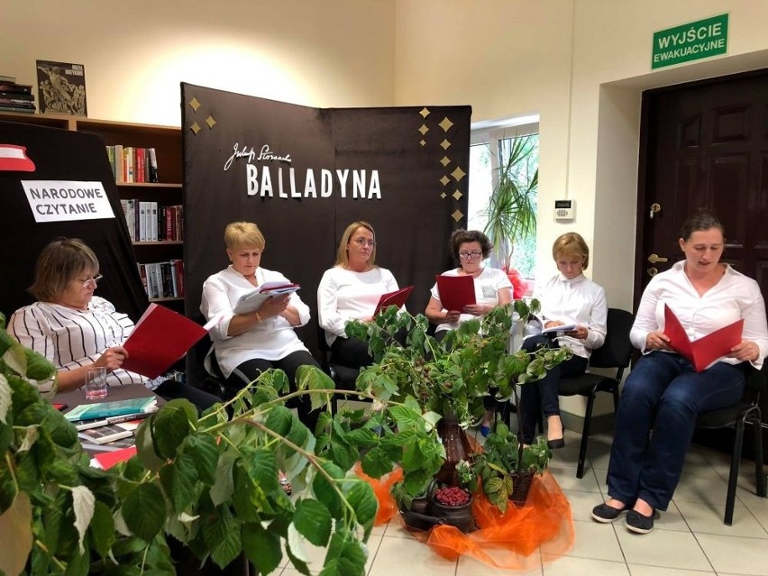 Narodowe Czytanie "Balladyny" w nowej siedzibie biblioteki w gminie Łączna 