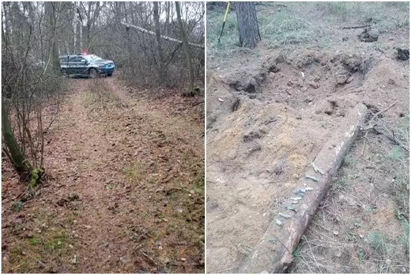 Pod ziemią leżały granaty i pociski artyleryjskie