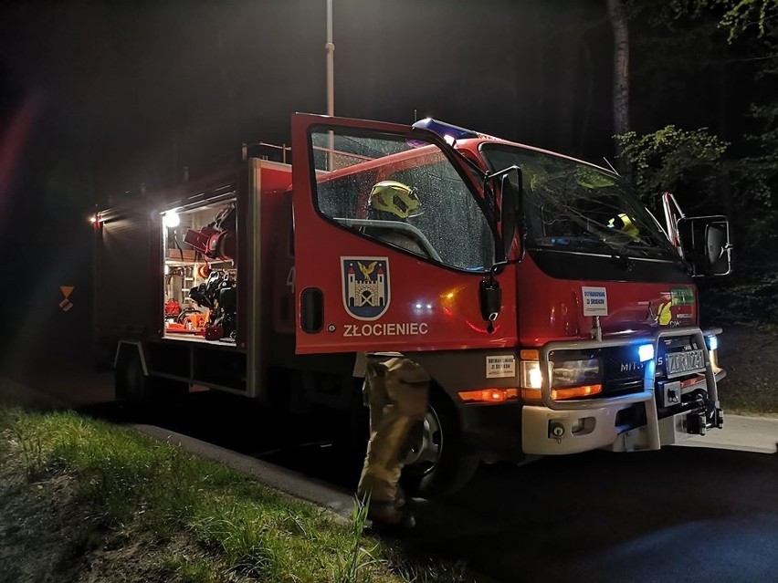 Groźne zdarzenie na drodze Złocieniec-Bobrowo [ZDJĘCIA]