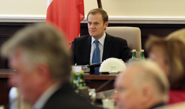 Donald Tusk podczas posiedzenia rządu w 2007 r. W tym roku Tusk wygłosił expose z często powtarzanym słowem „miłość”