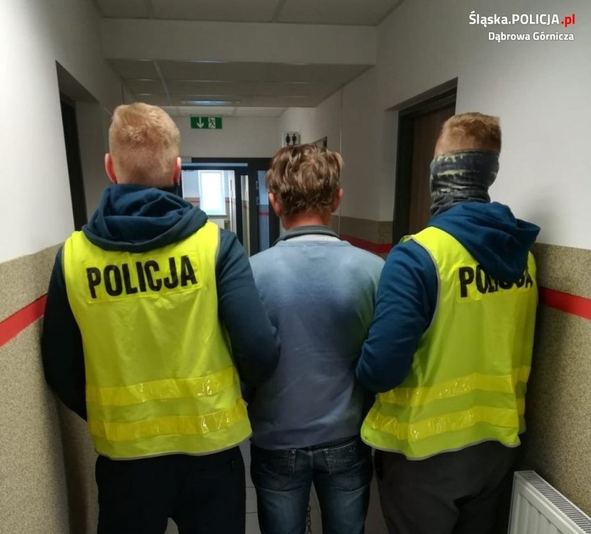 Dąbrowscy policjanci zatrzymali 50-letniego napastnika...