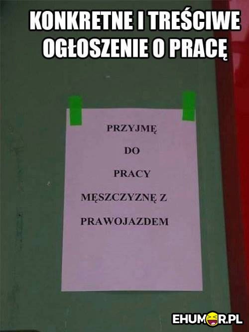 Szukają pracownika. Może być każdy, byle był... facetem. Te ogłoszenia to hit internetu