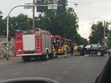 Wypadek z udziałem autobusu MPK na Opolskiej. Trzy osoby ranne i potężne korki