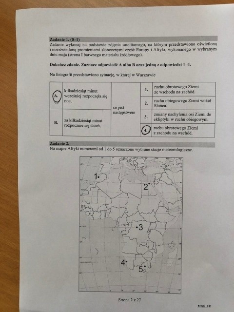 Matura 2020 rozszerzenie GEOGRAFIA. Odpowiedzi i arkusz pytań. Jakie zadania na rozszerzeniu z geografii? 19 czerwca 2020