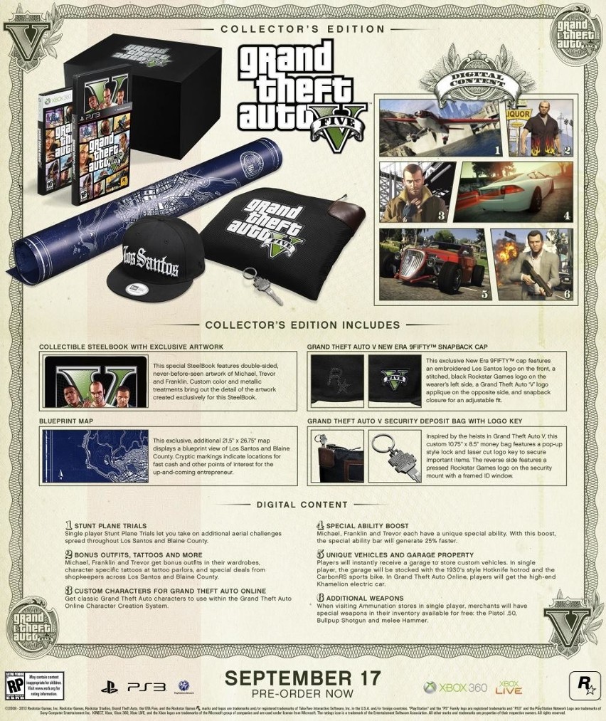 Grand Theft Auto V: Edycja Kolekcjonerska i Edycja Specjalna