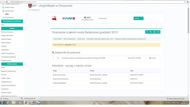 Nieaktualne informacje zostały już zmienione