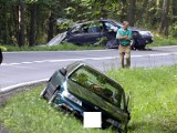 Wypadek w Obkasie. Zderzyły się 3 samochody