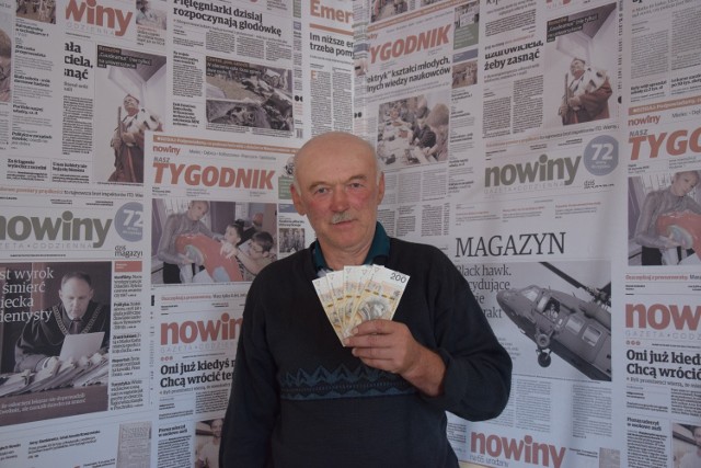Eugeniusz Stafa z Trzebosi jest jednym z dziewięciorga szczęśliwców czwartego losowanie loterii „Mieszkanie za czytanie”