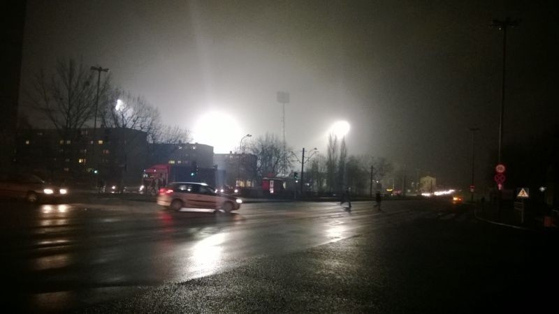 Widzew w ciemnościach [zdjęcia]