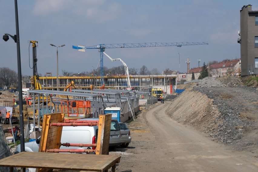 Budowa centrum przesiadkowego w Gliwicach.