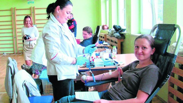 Dorota Bolek oddawała krew pierwszy raz w życiu, ale na pewno nie ostatni