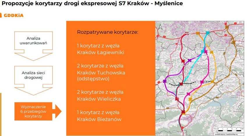 Powstanie wielkie drogowe obejście Krakowa? Jest wniosek o konsultacje ws. trasy S7 do Myślenic