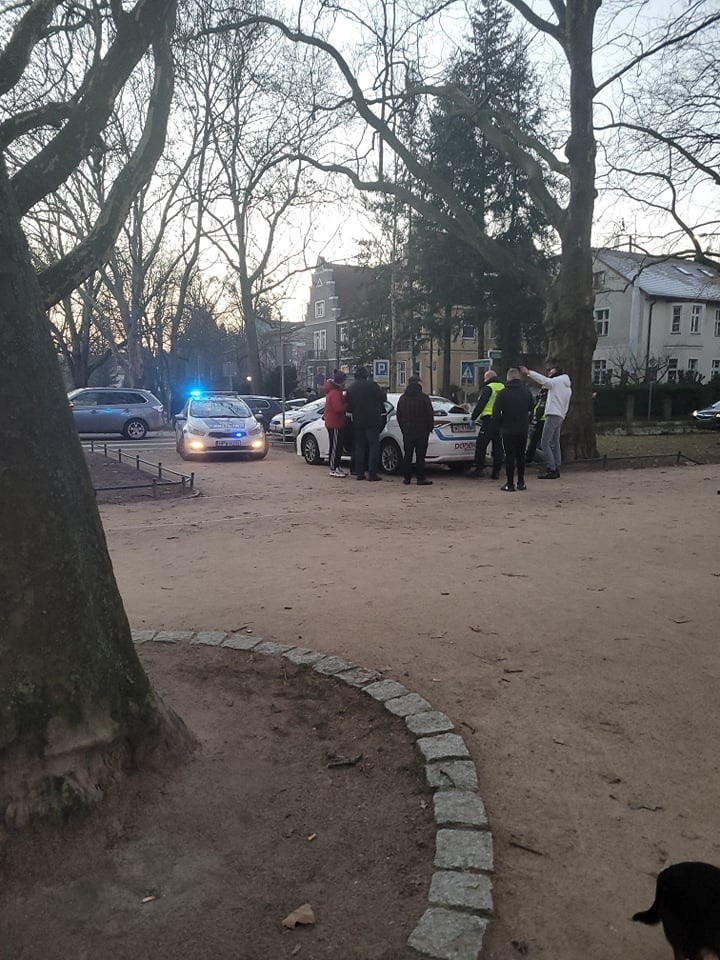 Niecodzienna akcja na Jasnych Błoniach w Szczecinie! Przechodnie próbowali zatrzymać kierowcę, który chciał uciec policji