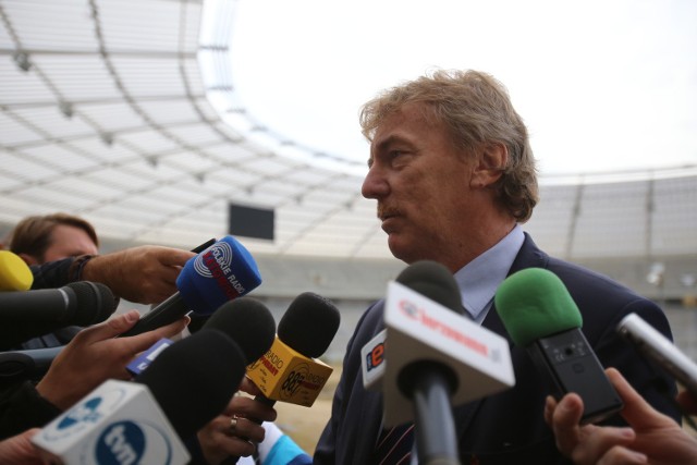 Zbigniew Boniek na Stadionie Ślaskim