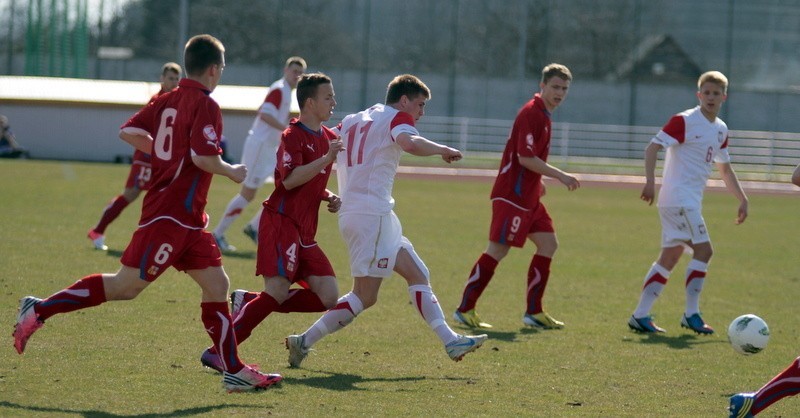 Reprezentacja Polski do lat 18 pokonała Czechów 1 - 0.