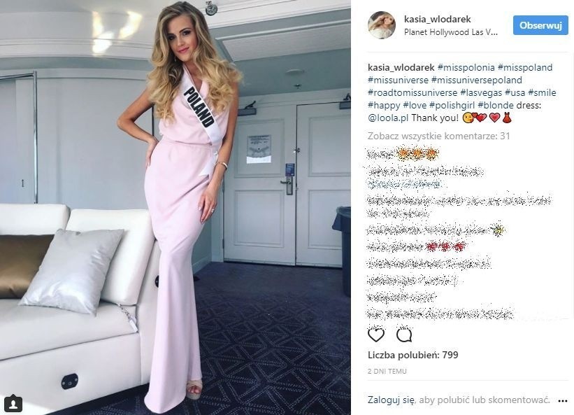 Katarzyna Włodarek reprezentowała Miss Universe 2017