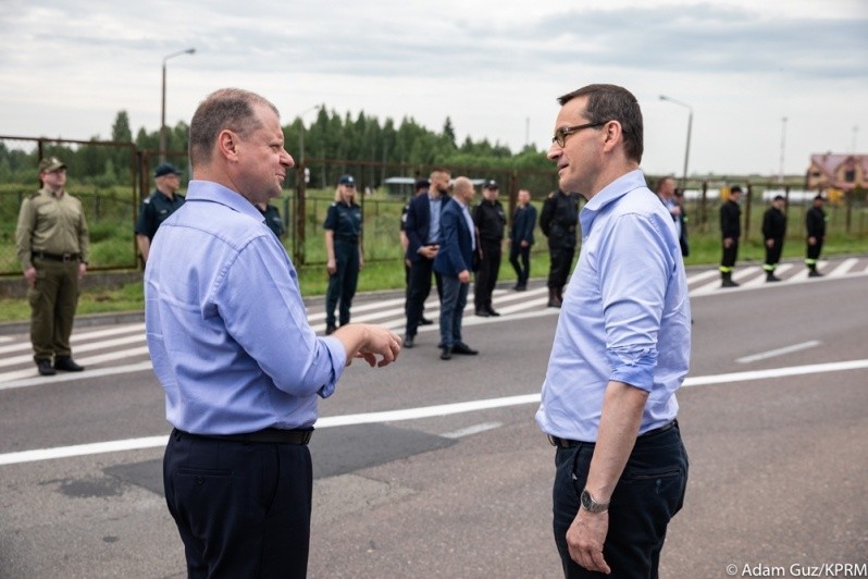 Premier Morawiecki wraz z premierem Litwy uroczyście otworzyli granicę polsko-litewską w Budzisku (zdjęcia)