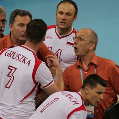 Piotr Gabrych (nr 14) grał w reprezentacji Polski na olimpiadzie w Atenach. 