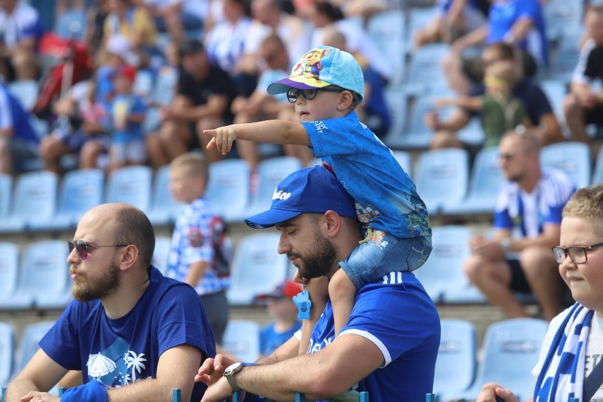 14.08.2021. Kibice na meczu Ruch Chorzów - GKS Bełchatów....