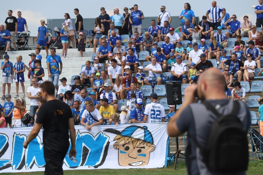 14.08.2021. Kibice na meczu Ruch Chorzów - GKS Bełchatów....