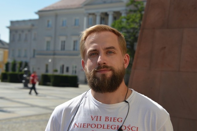 Tomasz Tkaczyk lider grupy Kielecki Biegacz/Stowarzyszenie Rozwoju Progressum.