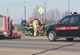Wypadek motocyklistki w Wodzisławiu na Pszowskiej. 20-latka uderzyła w samochód ZOBACZCIE ZDJĘCIA