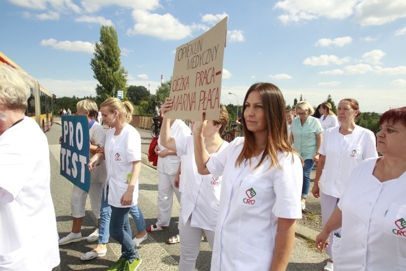 Protest pracowników Centrum Rehabilitacyjno-Opiekuńczego...