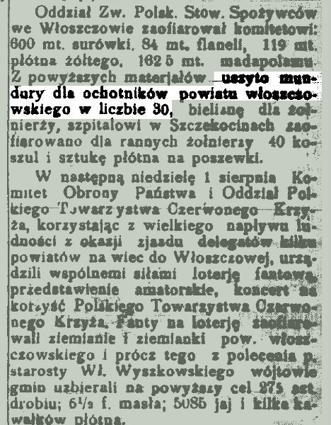 Szukamy rodzin i pamiątek weteranów z powiatu włoszczowskiego na 100-lecie Bitwy Warszawskiej